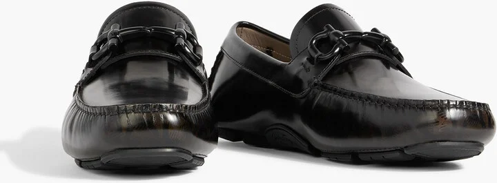 Parigi glossed-leather driving shoes - Image 2
