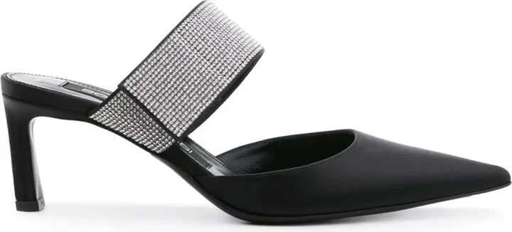 Paris 60mm satin mules