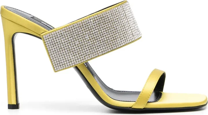 Paris 95mm satin sandals