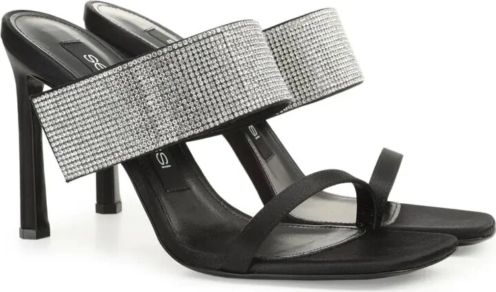 Paris 95mm silk mules - Image 2