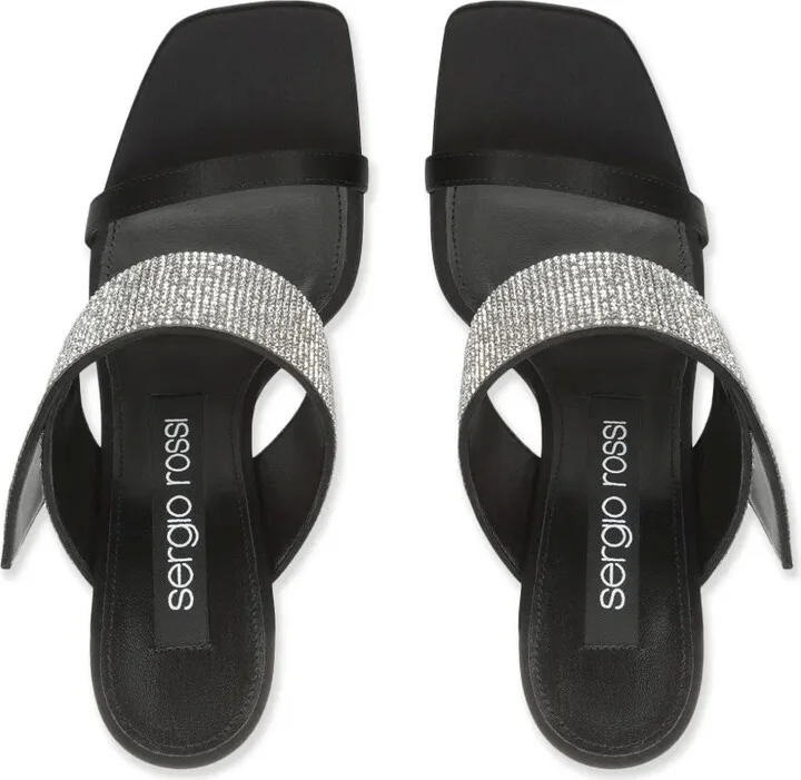 Paris 95mm silk mules - Image 4