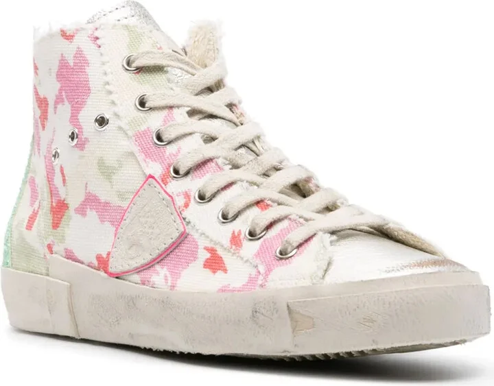 Paris abstract-pattern print sneakers - Image 2