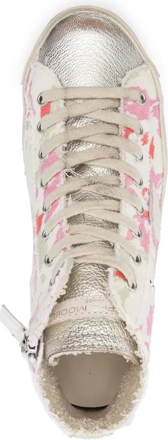 Paris abstract-pattern print sneakers - Image 4