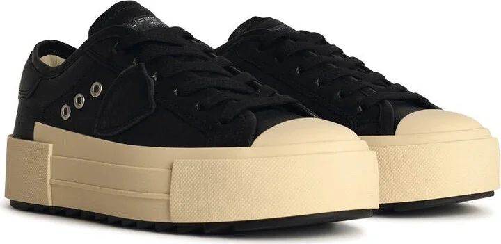 Paris Black Leather Sneakers - Image 2