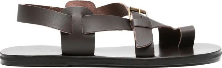 Paris flat leather sandals