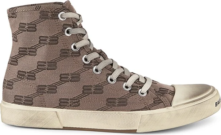 Paris High-Top BB Monogram Sneakers