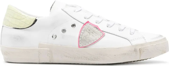 Paris lace-up leather sneakers