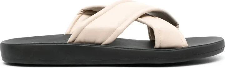 Paris leather slides