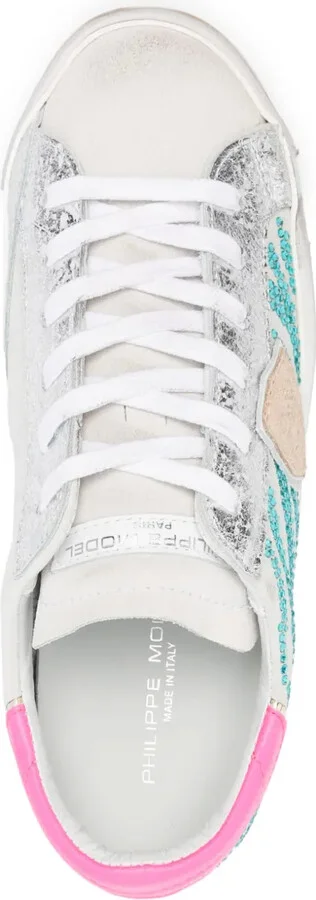 Paris logo-patch sneakers - Image 4