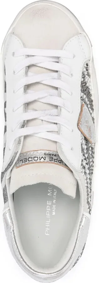 Paris logo-patch sneakers - Image 4