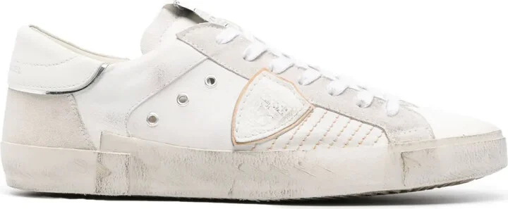 Paris logo-patch sneakers