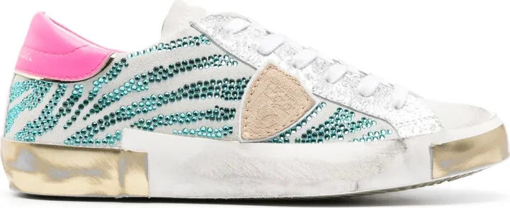 Paris logo-patch sneakers