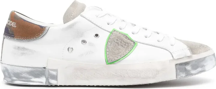 Paris logo-patch sneakers