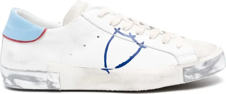 Paris logo-patch sneakers