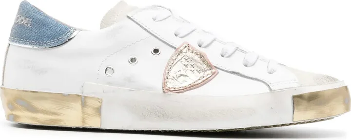 Paris logo-patch sneakers