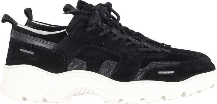 Paris Lucky 9 Sneakers in Black Suede