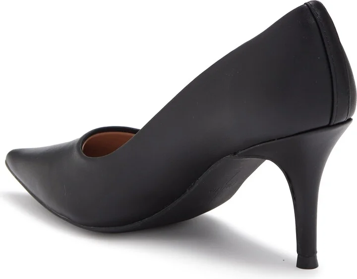 Paris Pointed Toe Leather Pump - Image 2