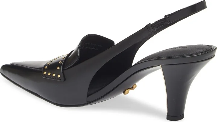 Paris Stud Slingback Pointed Toe Pump - Image 2
