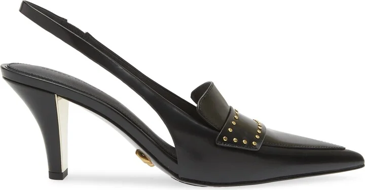 Paris Stud Slingback Pointed Toe Pump - Image 3