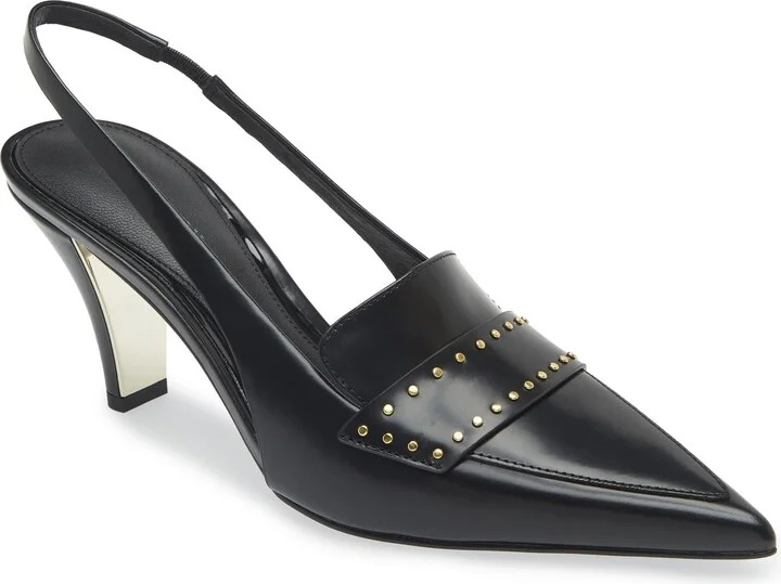 Paris Stud Slingback Pointed Toe Pump