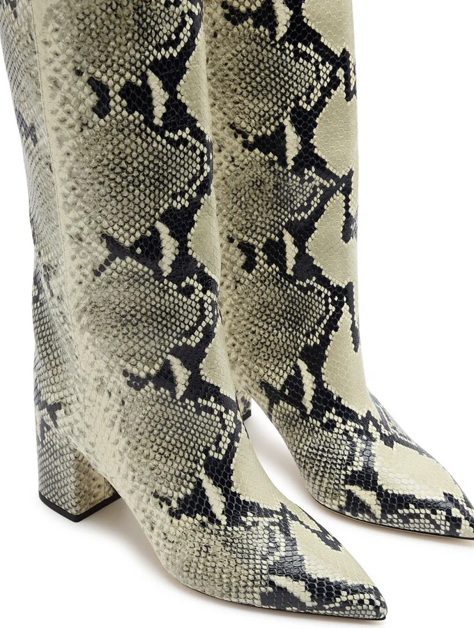 Paris Texas Anja 70 Python-effect Leather Knee-high Boots - Image 3