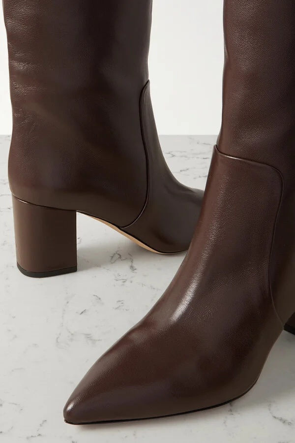 Paris Texas - Anja Leather Knee Boots - Brown - Image 4