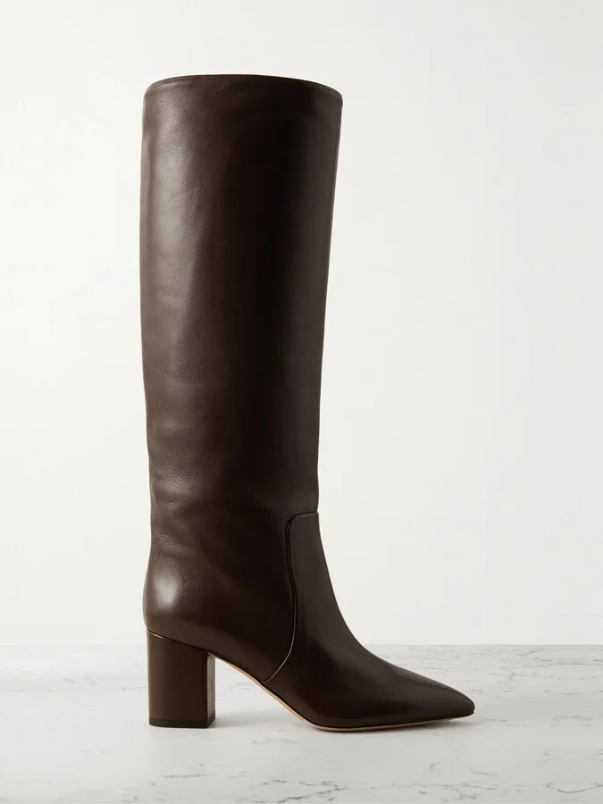 Paris Texas - Anja Leather Knee Boots - Brown