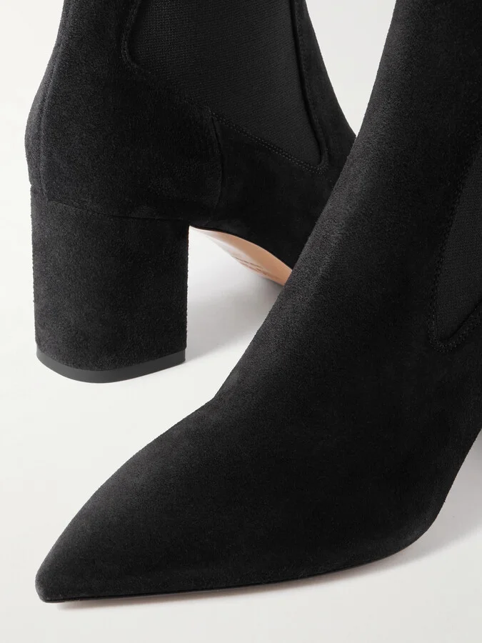 Paris Texas - Anja Suede Ankle Boots - Black - Image 4