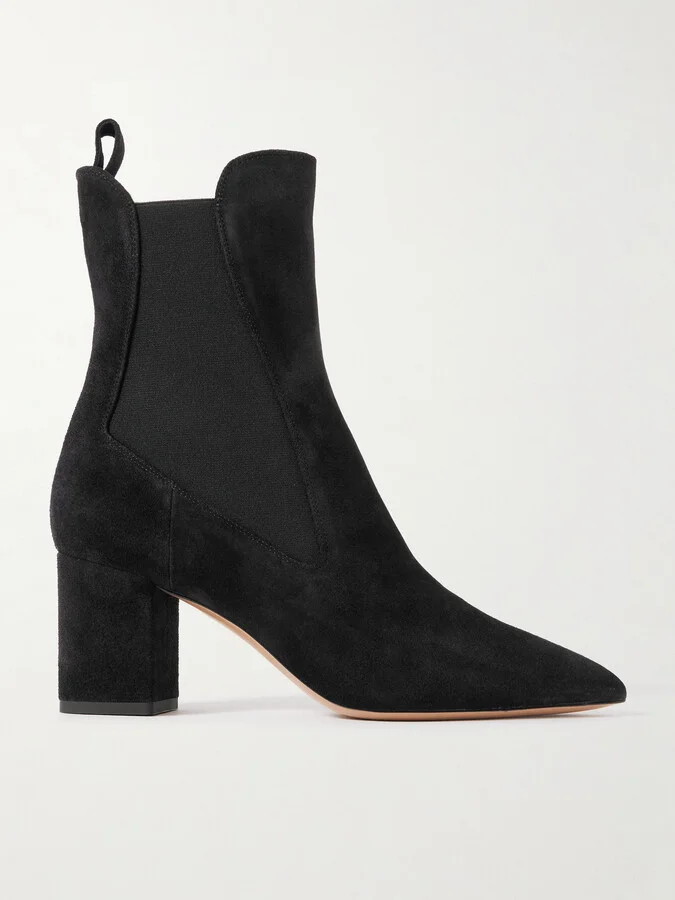 Paris Texas - Anja Suede Ankle Boots - Black