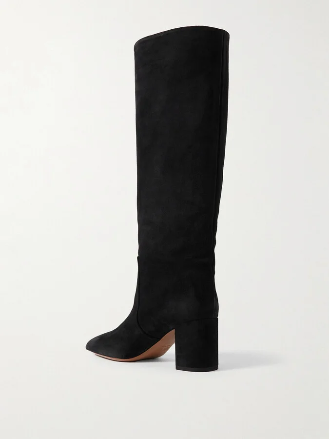 Paris Texas - Anja Suede Knee Boots - Black - Image 3
