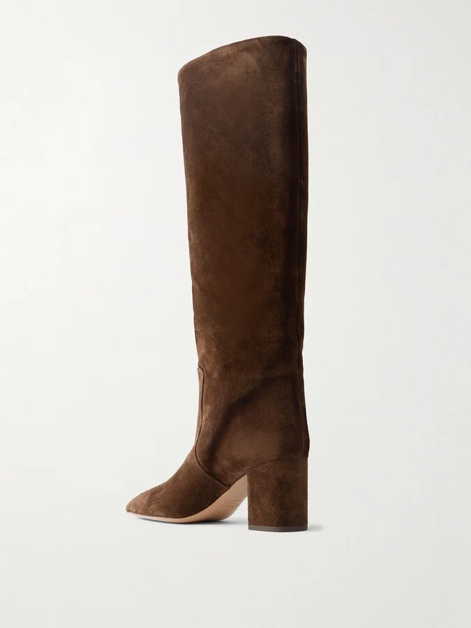 Paris Texas - Anja Suede Knee Boots - Brown - Image 3