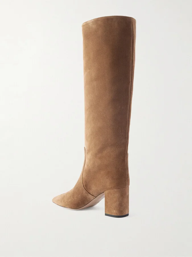 Paris Texas - Anja Suede Knee Boots - Brown - Image 3