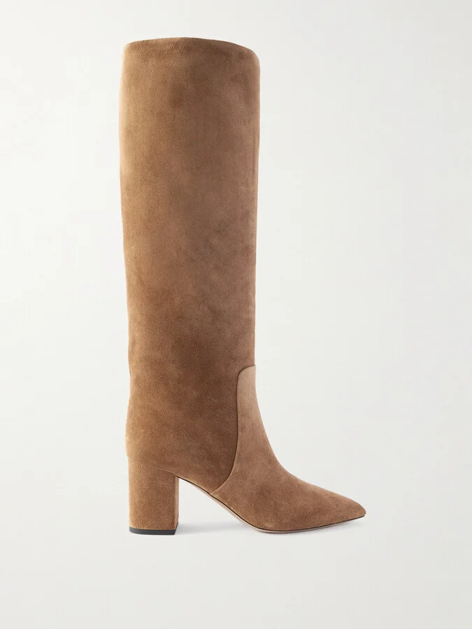 Paris Texas - Anja Suede Knee Boots - Brown
