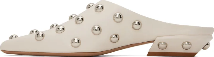 Paris Texas Beige Belle Sabot Loafers - Image 3