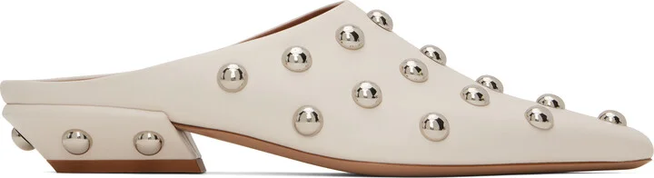 Paris Texas Beige Belle Sabot Loafers