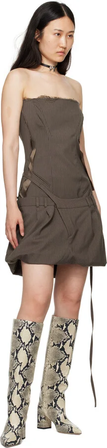 Paris Texas Beige & Black Anja 70 Tall Boots - Image 5