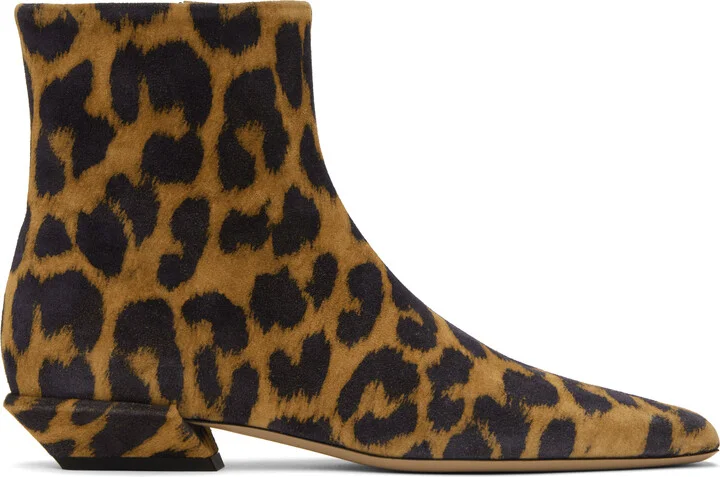 Paris Texas Beige & Black Bettina 25 Ankle Boots