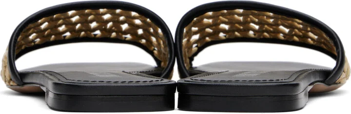 Paris Texas Beige & Black Sanremo Sandals - Image 2