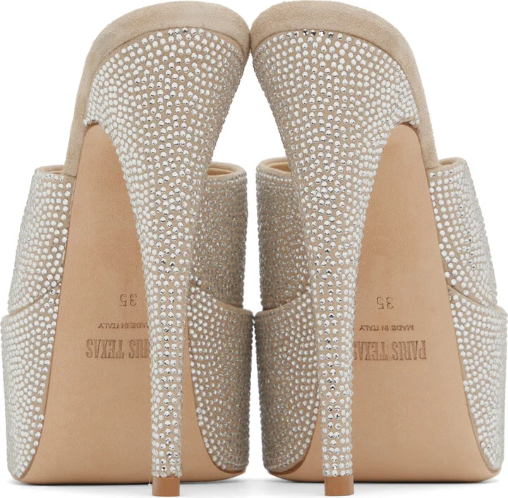 Paris Texas Beige Marina Heeled Sandals - Image 2