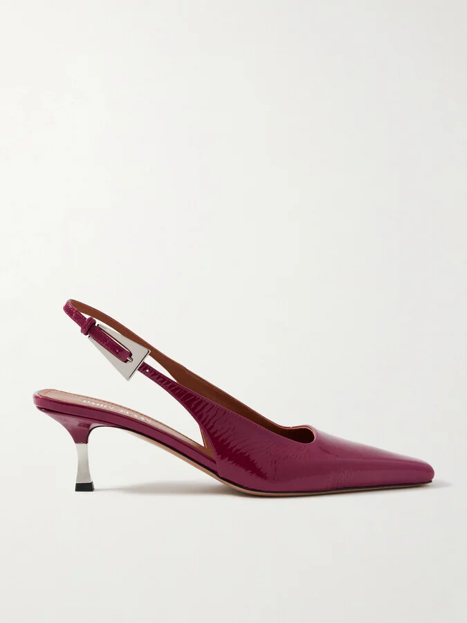 Paris Texas - Bettina Patent-leather Slingback Pumps - Red