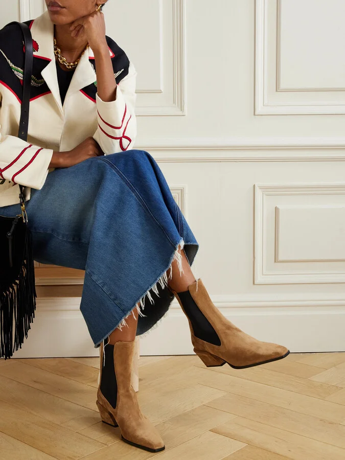 Paris Texas - Bettina Suede Ankle Boots - Brown - Image 2