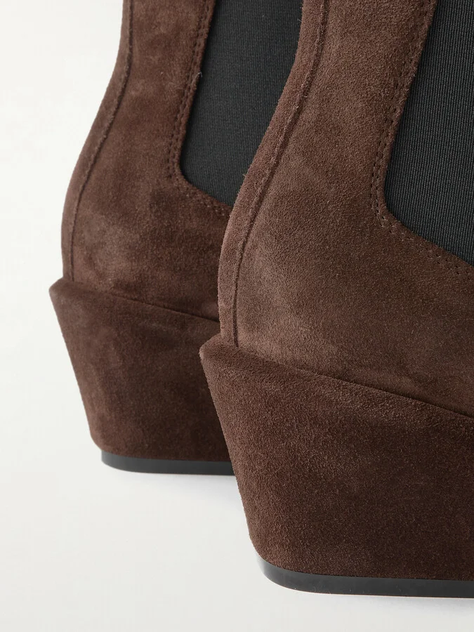 Paris Texas - Bettina Suede Ankle Boots - Brown - Image 4