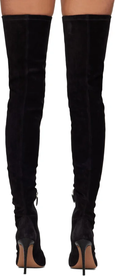 Paris Texas Black Amanda Tall Boots - Image 2