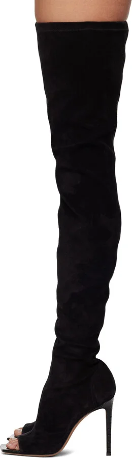 Paris Texas Black Amanda Tall Boots - Image 3