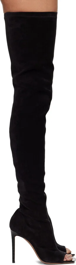 Paris Texas Black Amanda Tall Boots