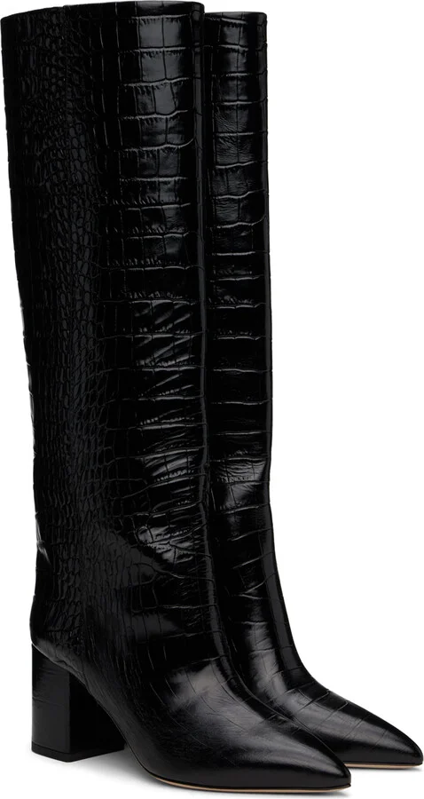 Paris Texas Black Anja 70 Tall Boots - Image 4