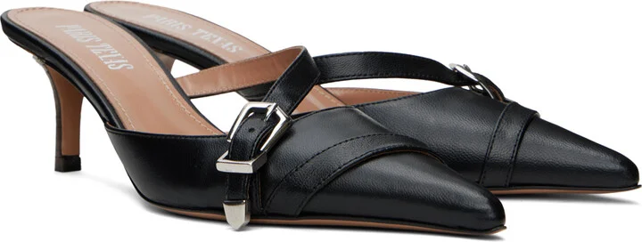 Paris Texas Black Ashley Embellished 65 Mules - Image 4