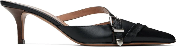 Paris Texas Black Ashley Embellished 65 Mules