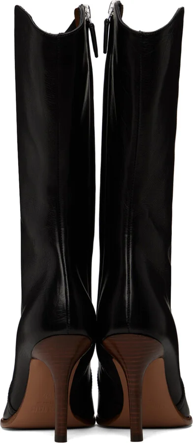 Paris Texas Black Ashley Mid-Calf Boots - Image 2