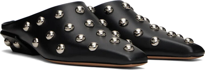 Paris Texas Black Belle Sabot Loafers - Image 4